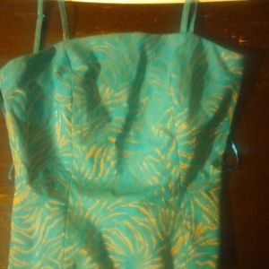 Georgiou Turquoise top